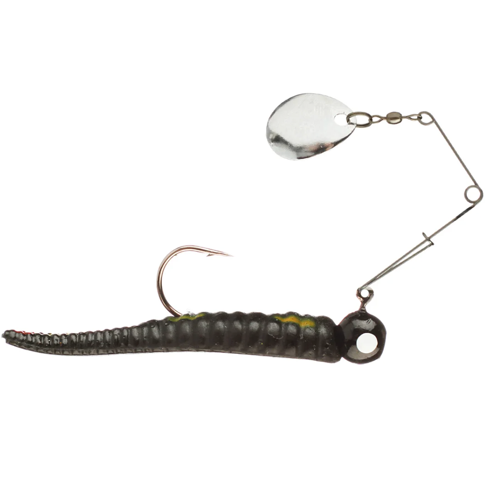 Johnson Beetle Spin , 1/8 oz, Black / Yellow Stripe