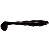 Black fishing lure on a white background