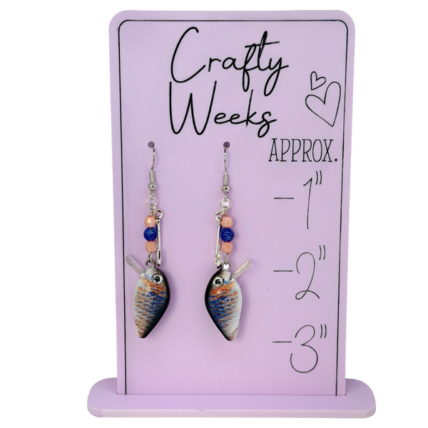 Fishing Lure Dangle Earrings