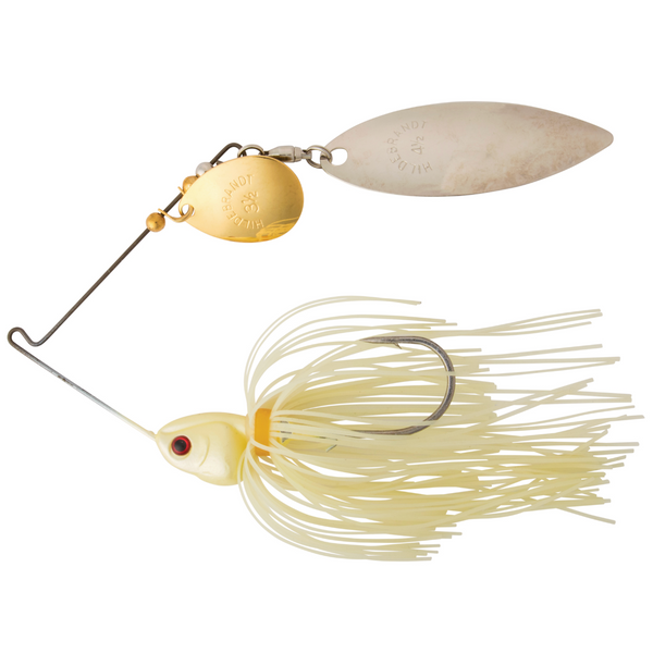 Booyah Covert Spinnerbaits Bone - 4.5 Silver Willow 3.5 Gold Colorado