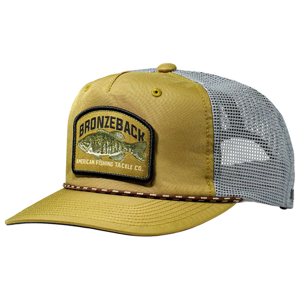 AFTCO Bronzeback Fishing Trucker Hat Bronze Green