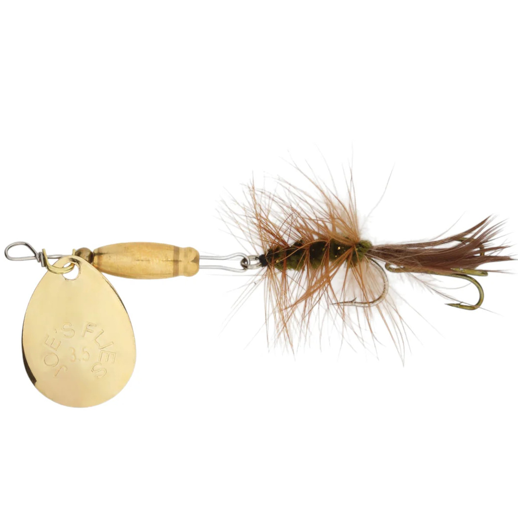Joes Super Striker Elite In-Line Spinner Fly 1 Brown Hackle