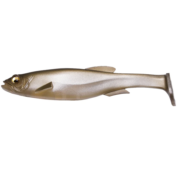 Fish-shaped lure on a white background