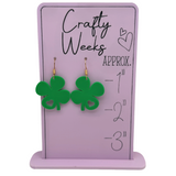 Shamrock Dangle Earrings