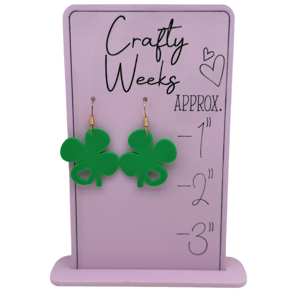 Shamrock Dangle Earrings