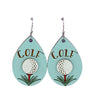 Golf Tee Dangle Earrings