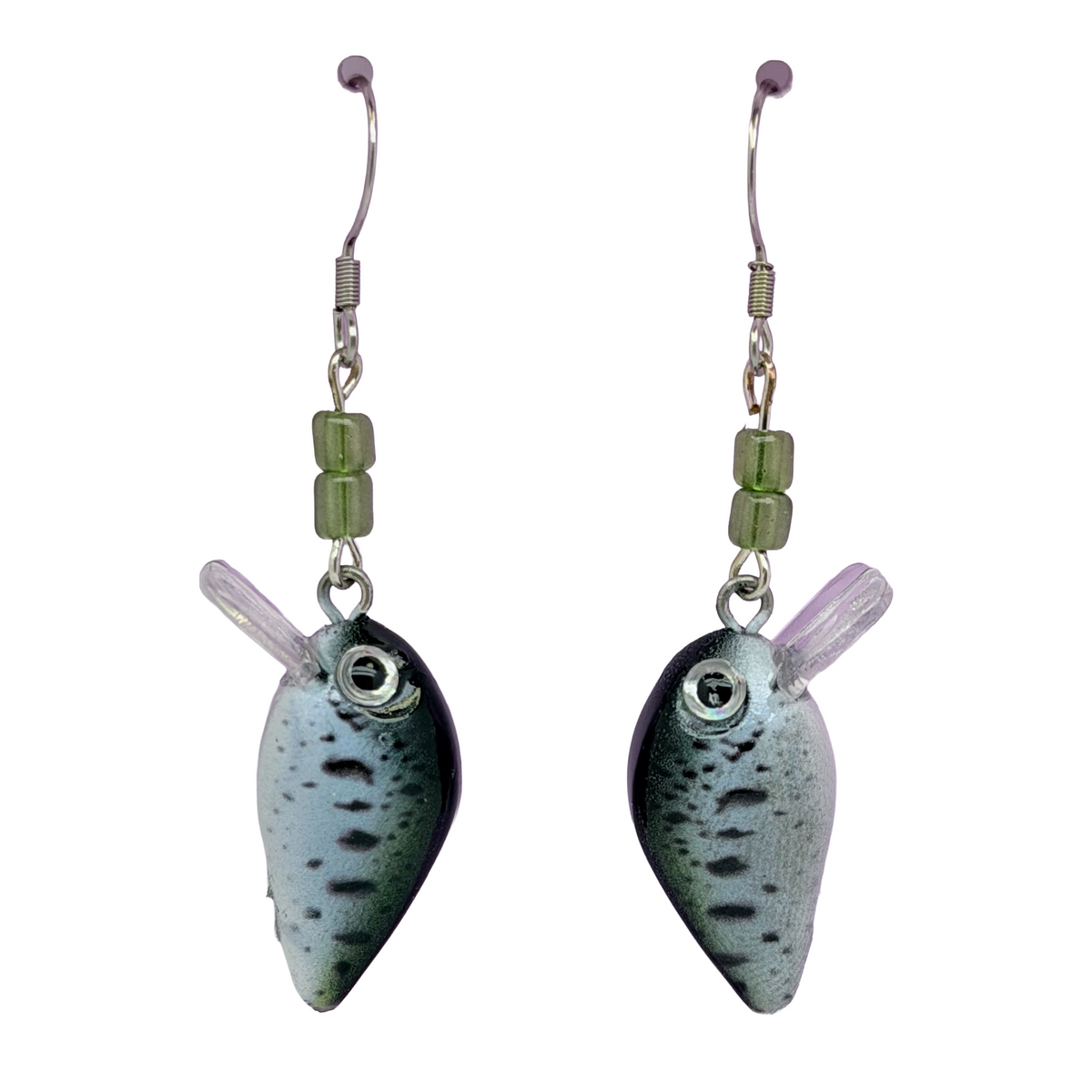 Crappie Beaded Crankbait Earrings