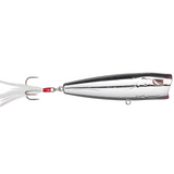 Fishing lure with a hook on a white background