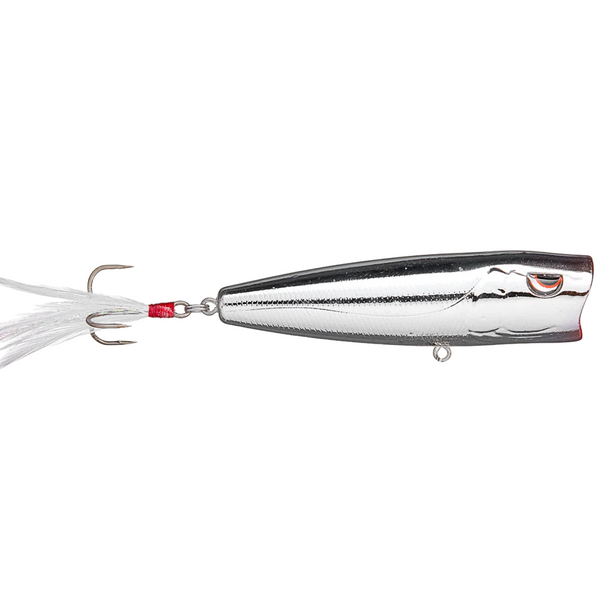 Fishing lure with a hook on a white background