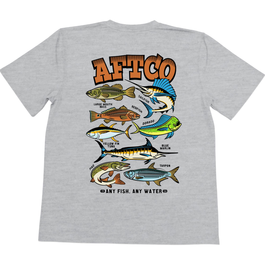 AFTCO Youth Collection Tee Athletic Heather