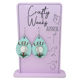 Golf Tee Dangle Earrings