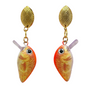 Goldfish Gold Stud Earrings