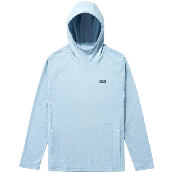 Light blue hoodie on a white background