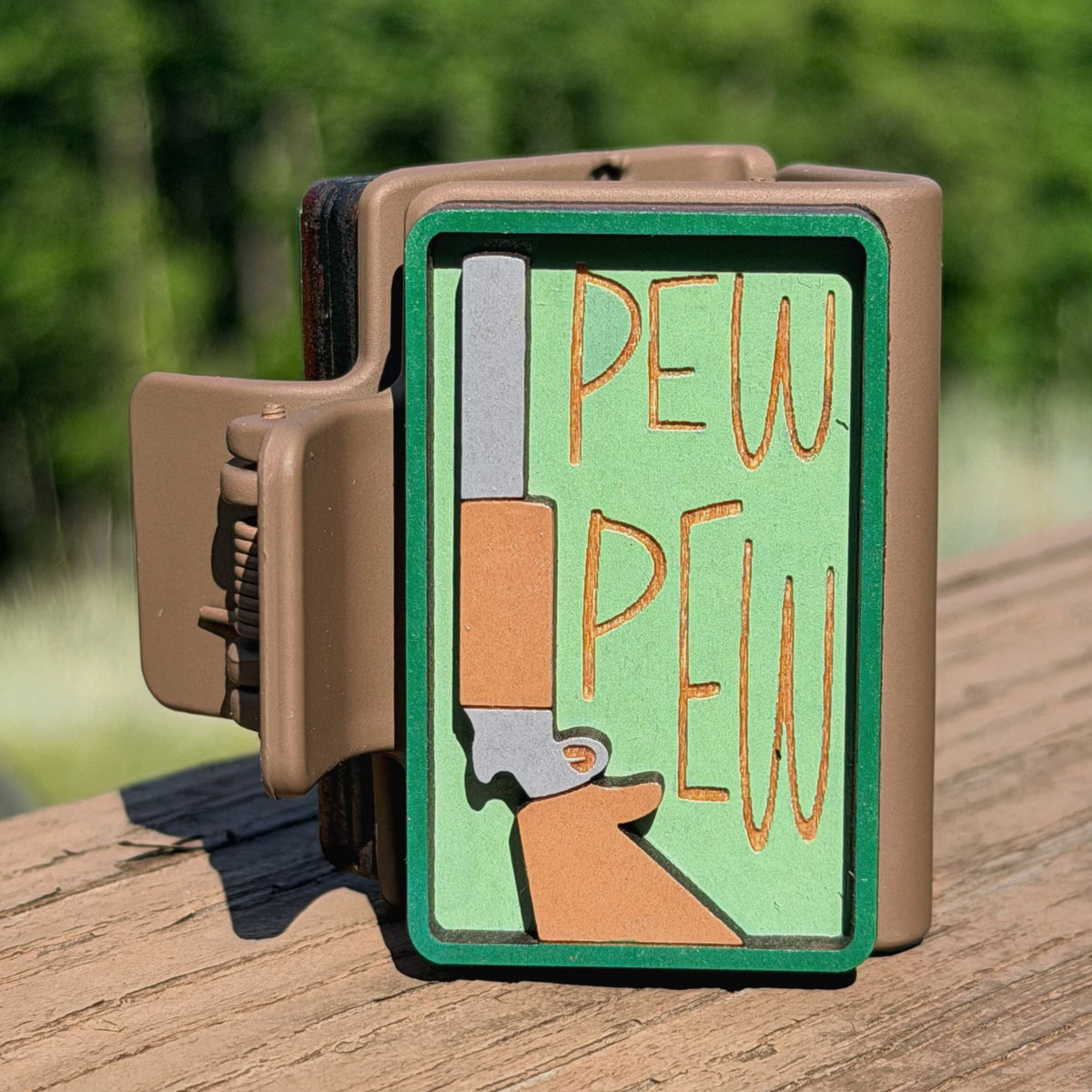 Pew Pew Hairclip 2"
