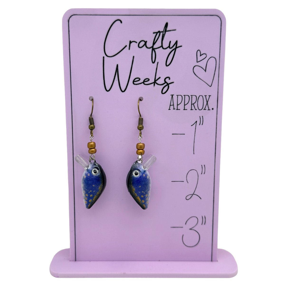 Blue Panfish Earrings