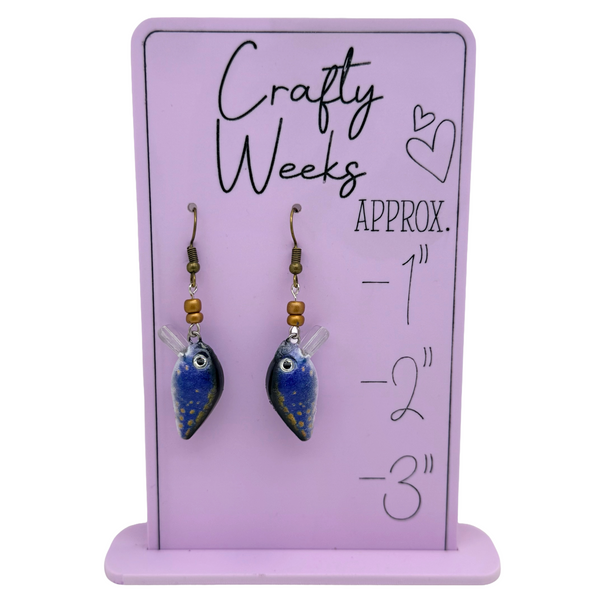 Blue Panfish Earrings