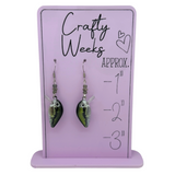 Largemouth Bass Beaded Earrings