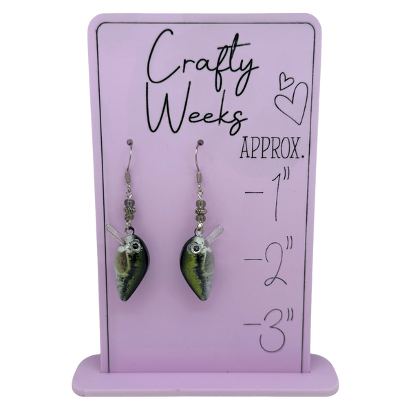 Largemouth Bass Beaded Earrings