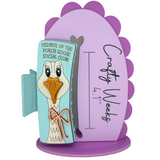 Porch Goose 4” Handpainted Hair Clip
