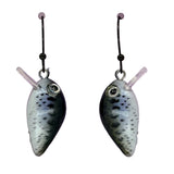 Black Crappie Lure Earrings