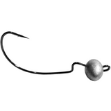 Fishing hook with a sinker on a white background