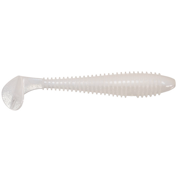 White fishing lure on a white background