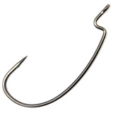 A single black Gamakatsu G-Finesse Hybrid Worm Hook with a distinctive new acute hook angle.