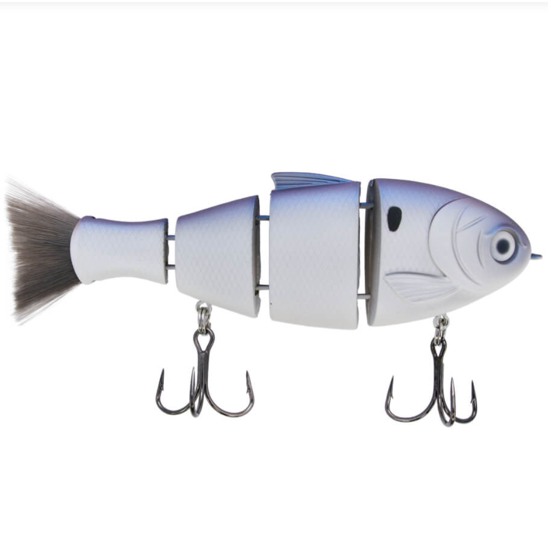 Bucca Brand Lil Baby Bull Shad 2.5" Glimmer Bone