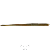 Roboworm 4.5'' Straight Tail Green Neon Pumpkin