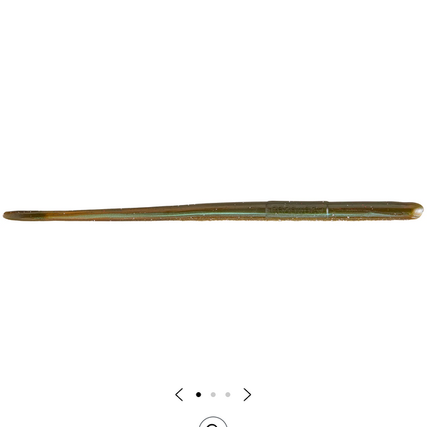 Roboworm 4.5'' Straight Tail Green Neon Pumpkin