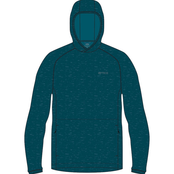 AFTCO Coastal Layer Pullover Hoodie Gulf Coast Heather