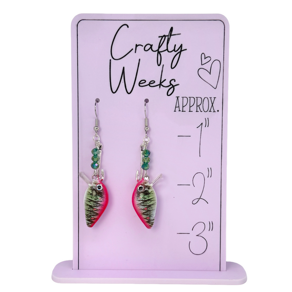 Fishing Lure Dangle Earrings