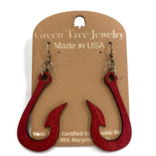 Green Tree Earrings