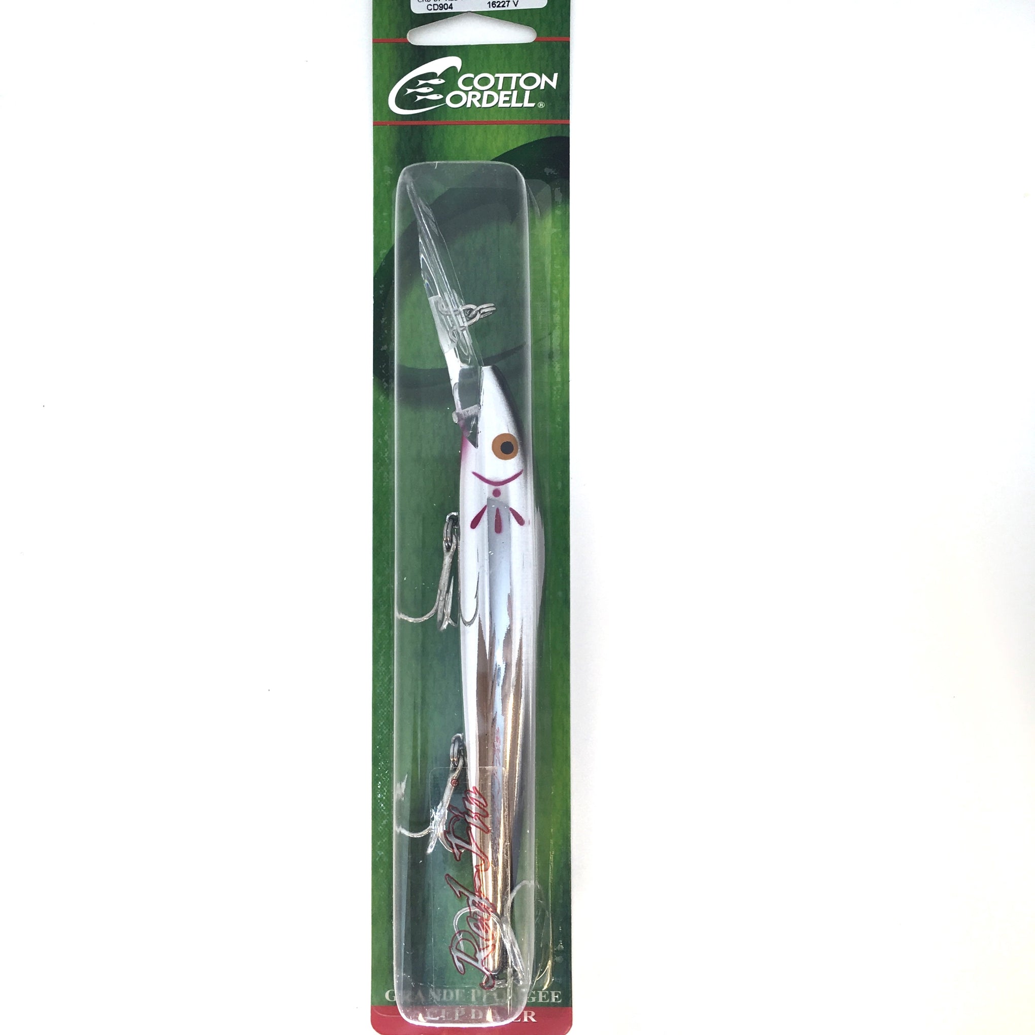cordell red fin fishing lure Cotton Cordell Deep Diving Red Fin Chrome Black Back 5 inch