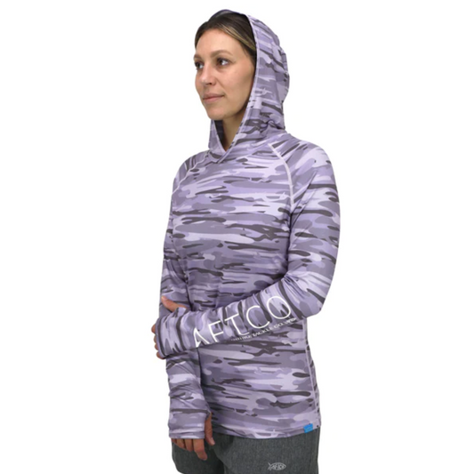 AFTCO Womens Mercam Hooded Performance Shirt