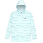 AFTCO Ocean Bound Hooded Performance Shirt Mint Shoreline Camo