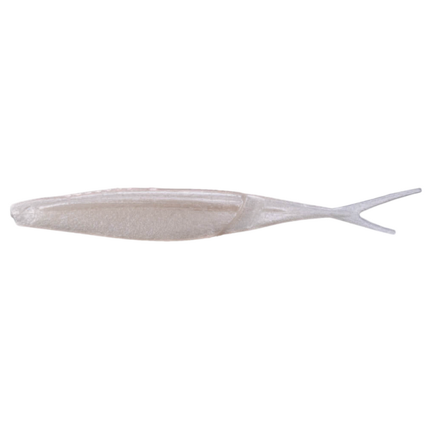 White fish-shaped object on a white background