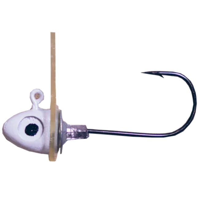 A silver-colored Pulse Jig fishing lure with a black hook.