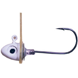 A silver-colored Pulse Jig fishing lure with a black hook.