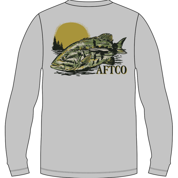 AFTCO Reflections UVX Long Sleeve Athletic Heather
