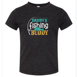 Daddy's Fishing Buddy Charcoal Black Triblend