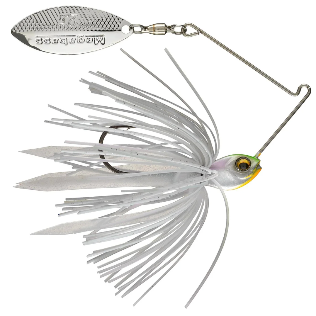 Megabass SV-3 Single Willow Spinnerbaits 1 4oz. Pearl Shad