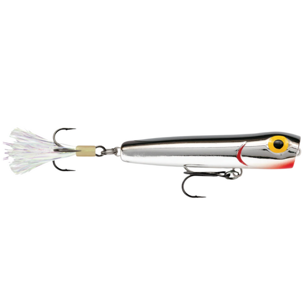 Fishing lure with a hook on a white background