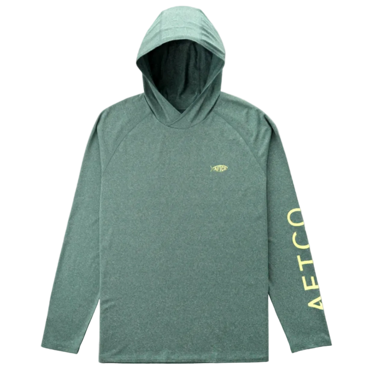 AFTCO Samurai Hooded Performance Shirt Silver Pine Heather