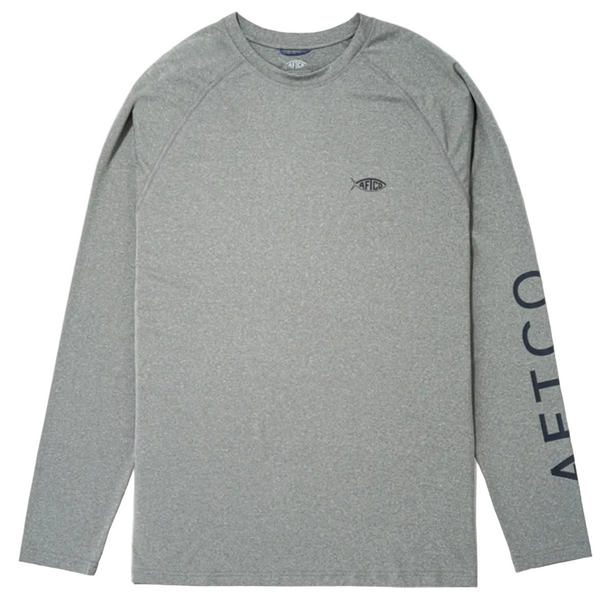 AFTCO Samurai Long Sleeve Performance Shirt Steel Heather