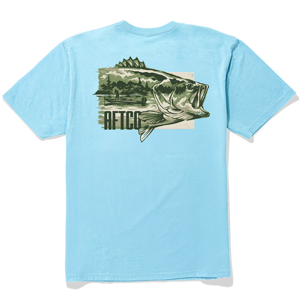 AFTCO Time Off T-Shirt Milky Blue Heather