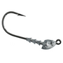 Fishing hook with a weight on a white background