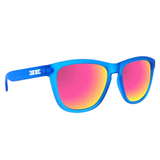 Epoch Eyewear - Vibe Sensation - Soft Touch Neon Blue Polarized Pink Rainbow Mirror