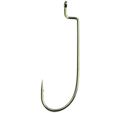 Single fishing hook on a white background